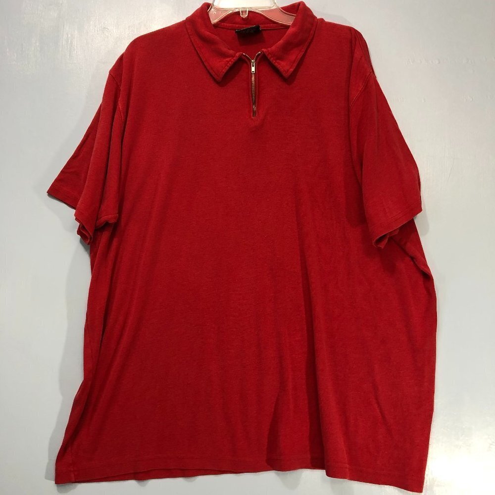 POLO JEANS CO. RED 1/4 ZIP PULLOVER